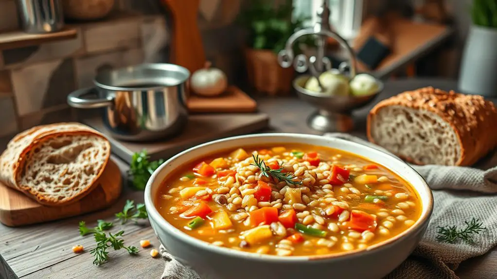 hearty vegetable barley soup