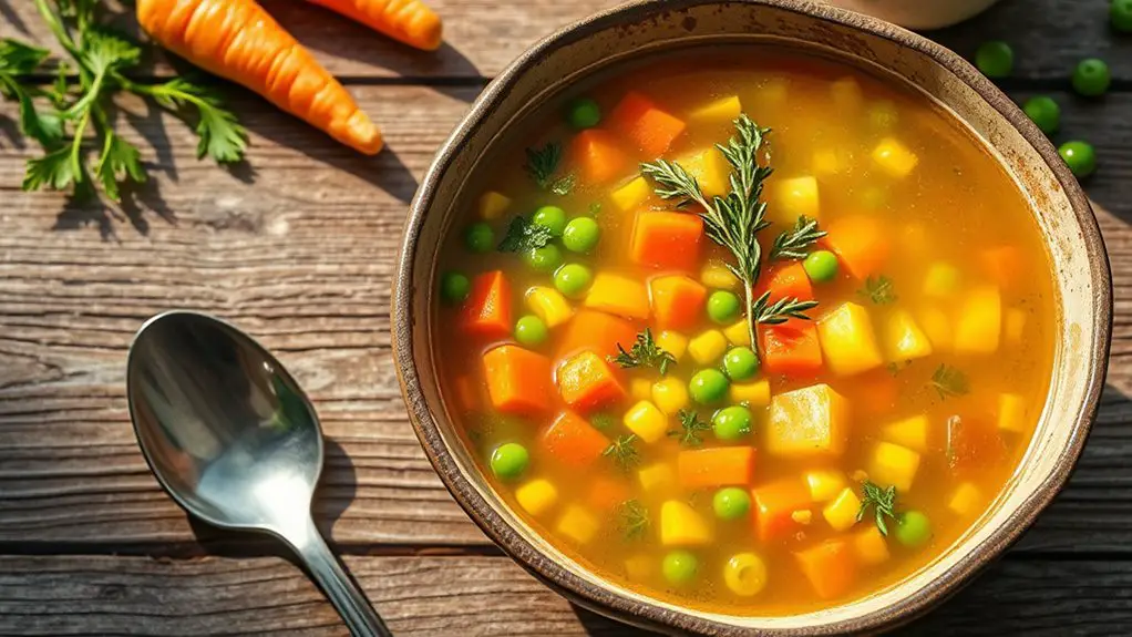 hearty vegetable broth delight