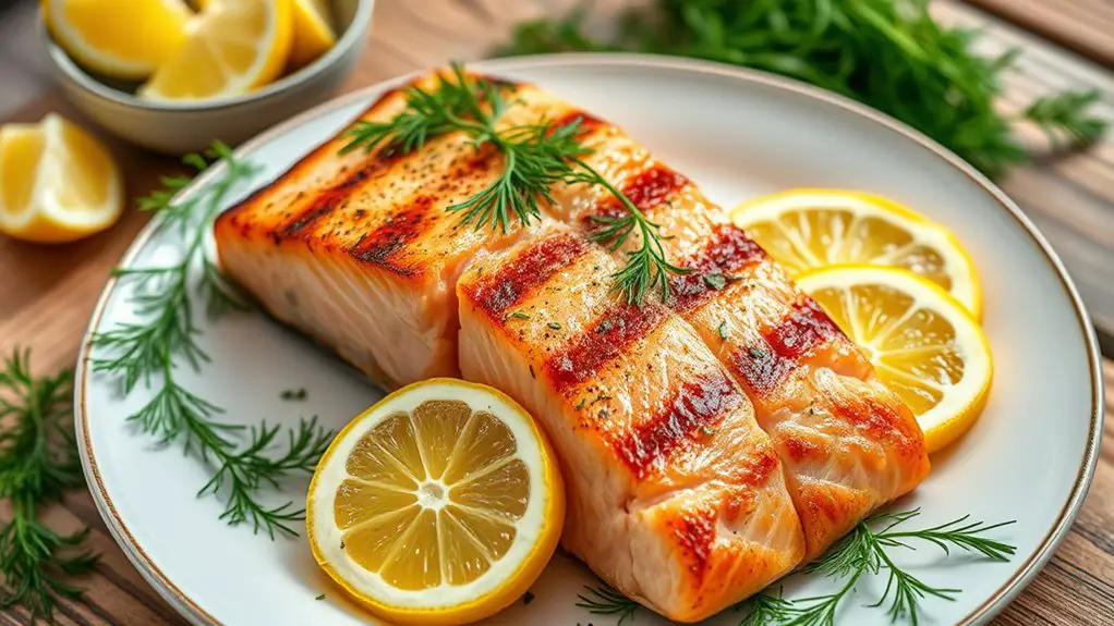 herb infused citrus salmon dish