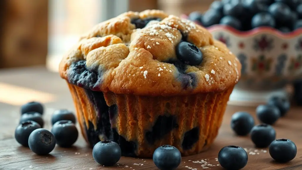 large blueberry muffins delight