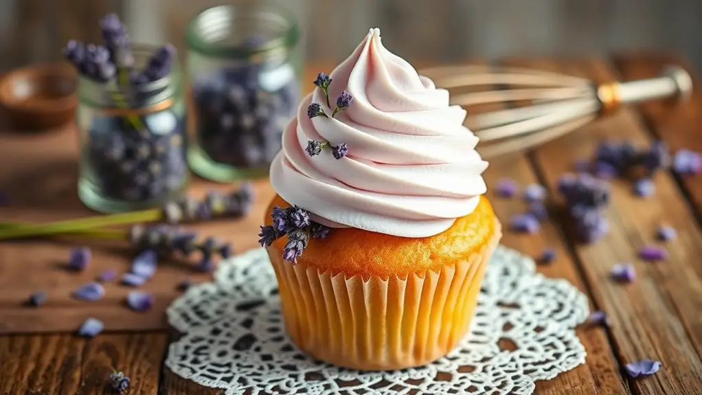 lavender scented vanilla frosting