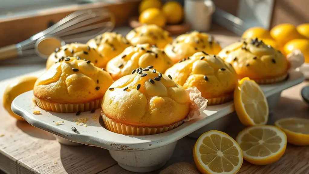 lemon poppy seed muffins