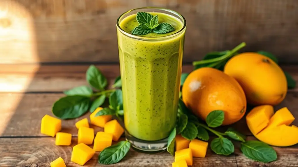 mango spinach smoothie delight