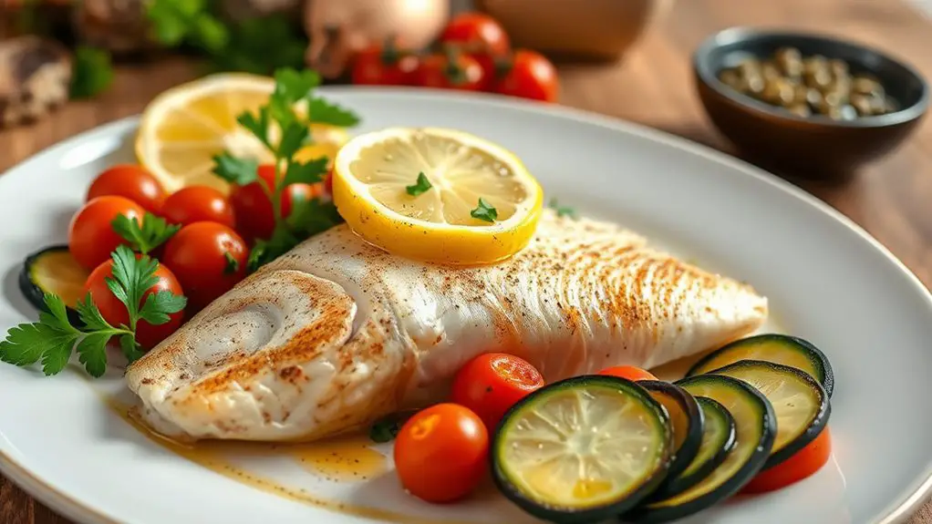 mediterranean baked sole fillet