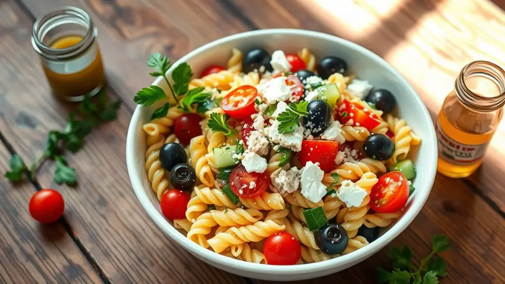 mediterranean tuna pasta dish