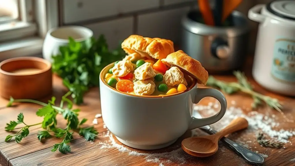 mug chicken pot pie