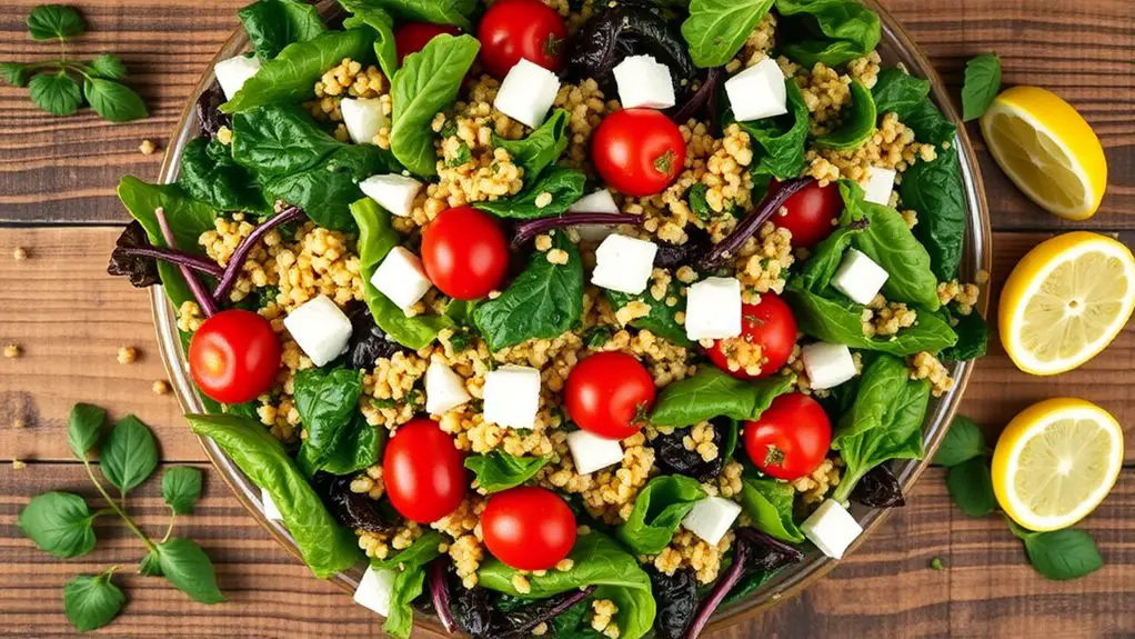 nutritious chard quinoa salad