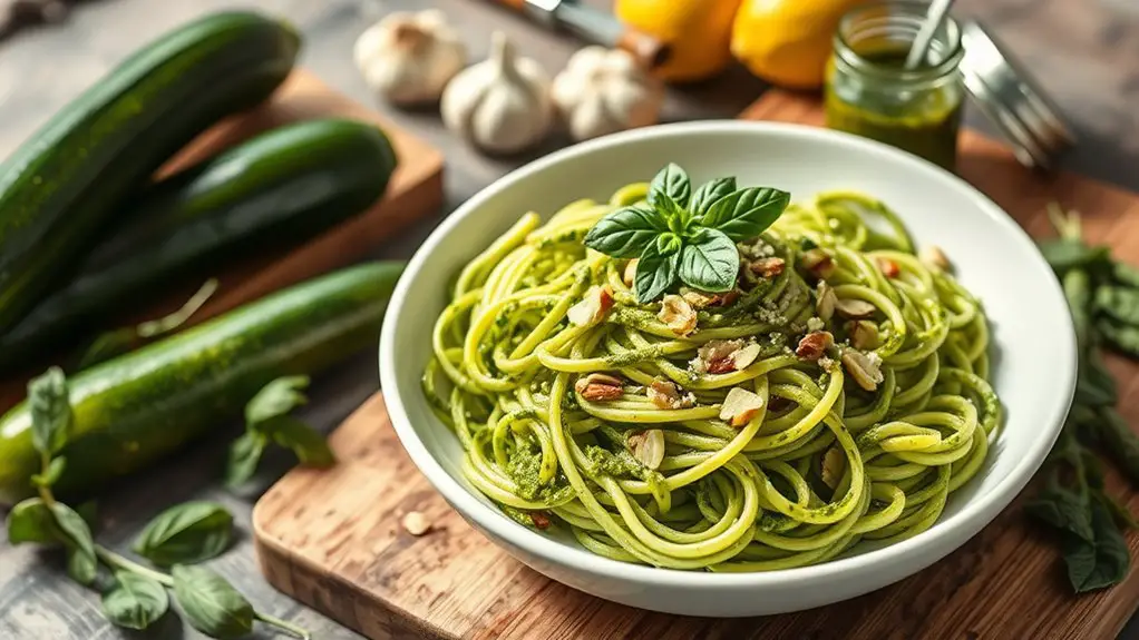 pasta alternative with pesto