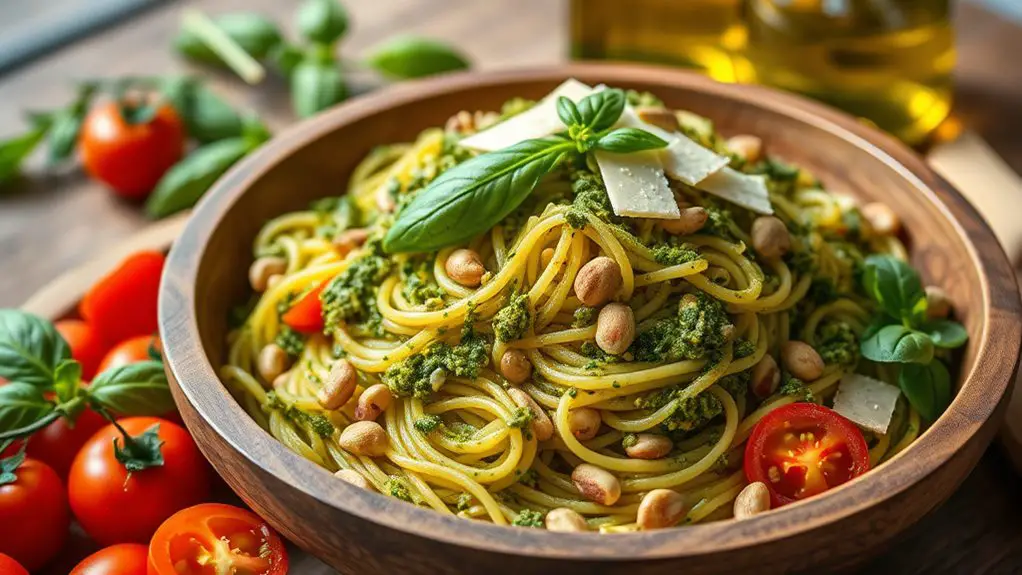 pasta salad with pesto