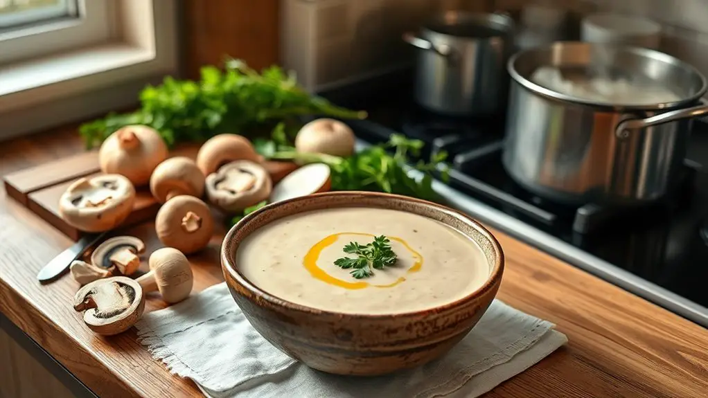 plant based mushroom soup