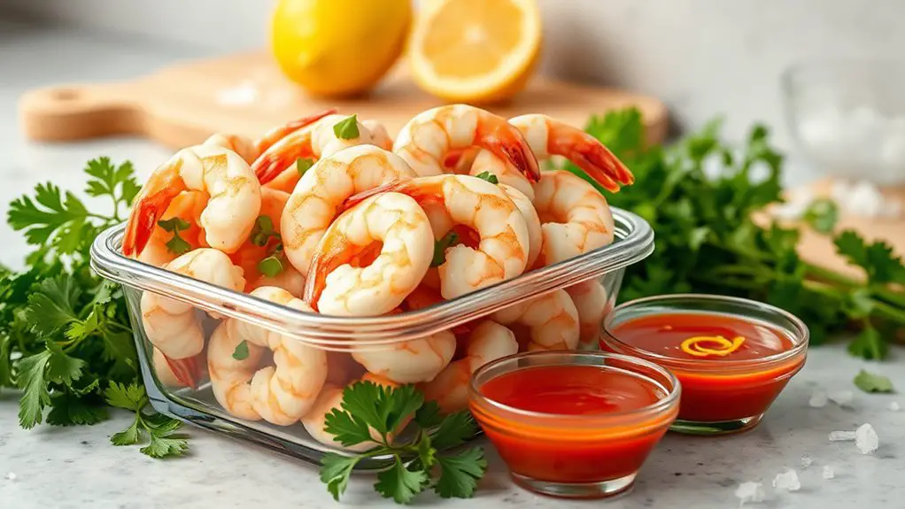 properly refrigerate leftover shrimp