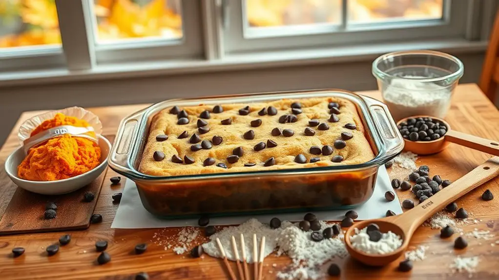 pumpkin chocolate chip bars