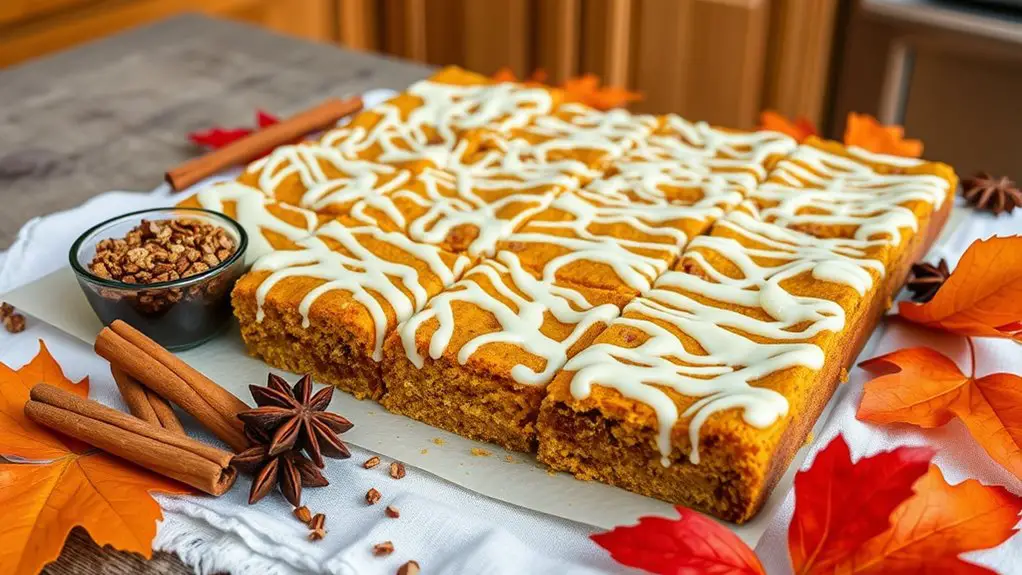 pumpkin spice cinnamon bars