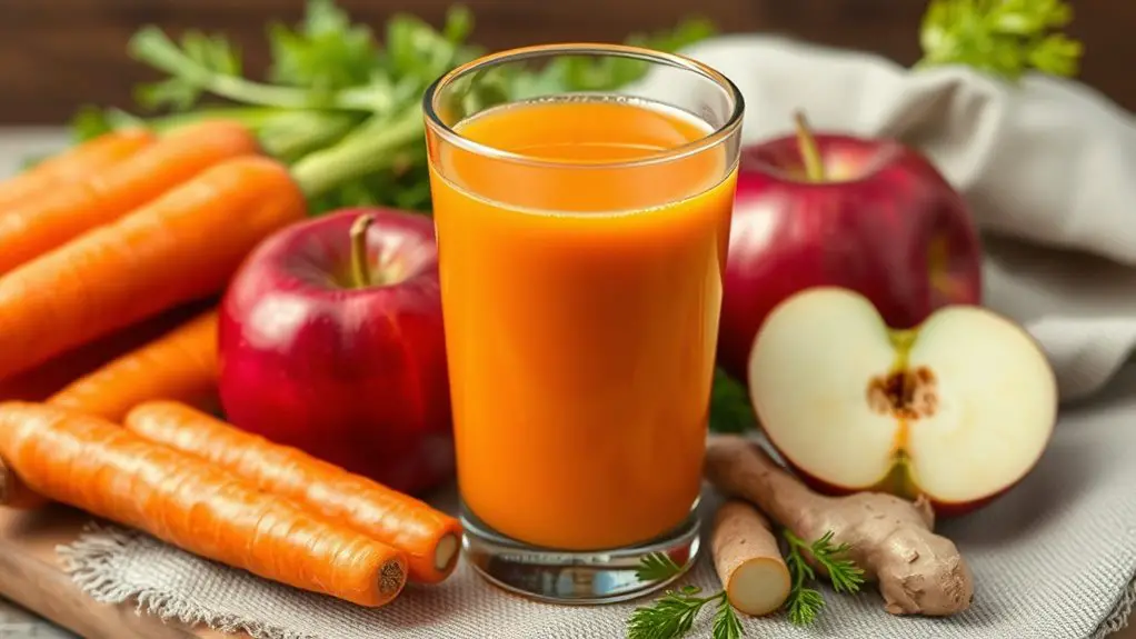 refreshing carrot apple ginger