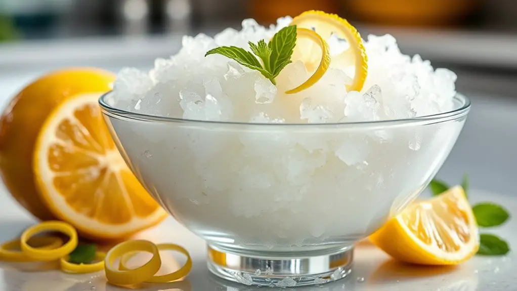 refreshing frozen lemon treat