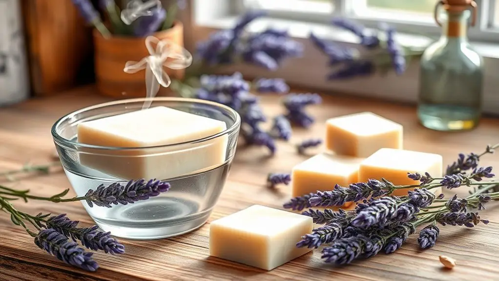 relaxing lavender shea soap