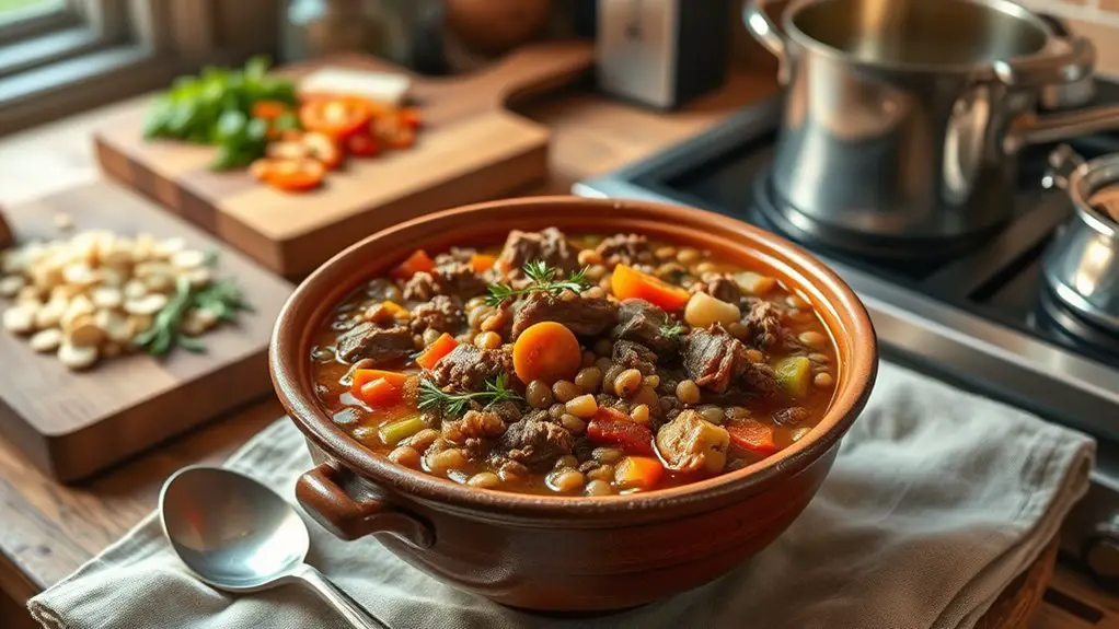 rich beef lentil soup