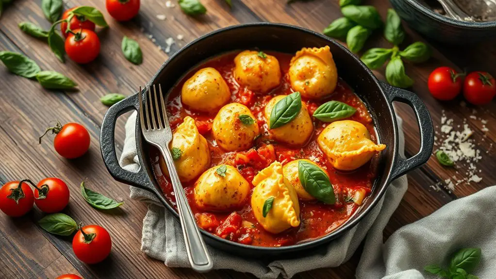 ricotta gnudi vodka sauce