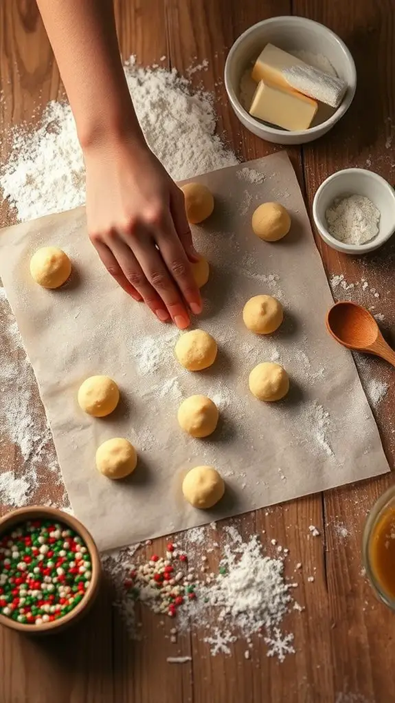 roll and flatten dough