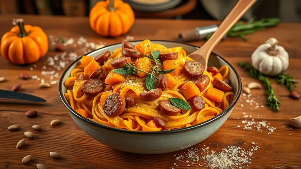 sausage pumpkin pasta recipe