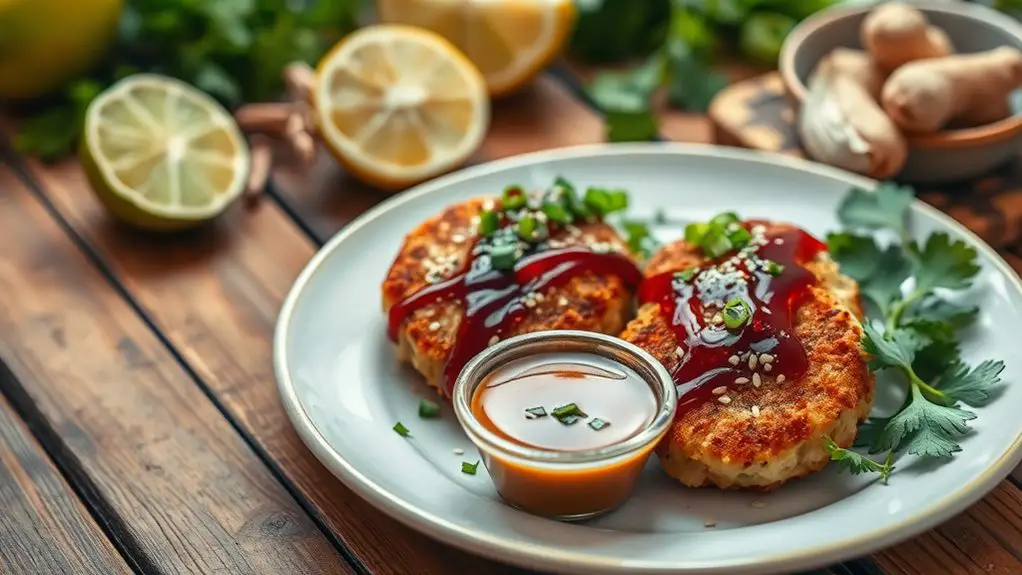 savory asian tuna cakes