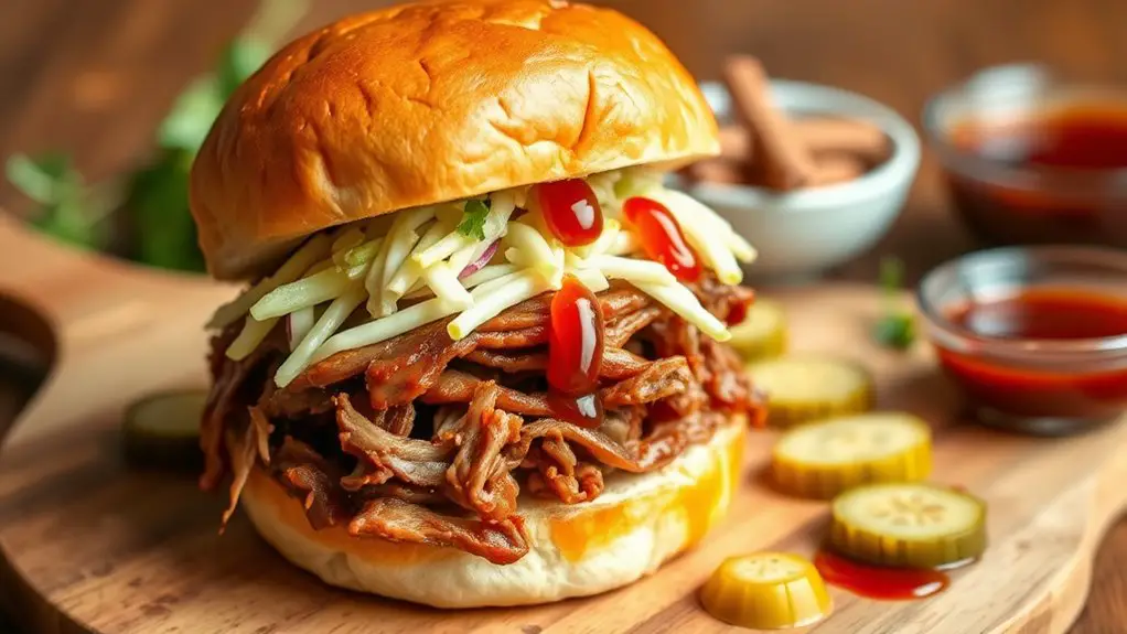 savory bbq pork sandwiches