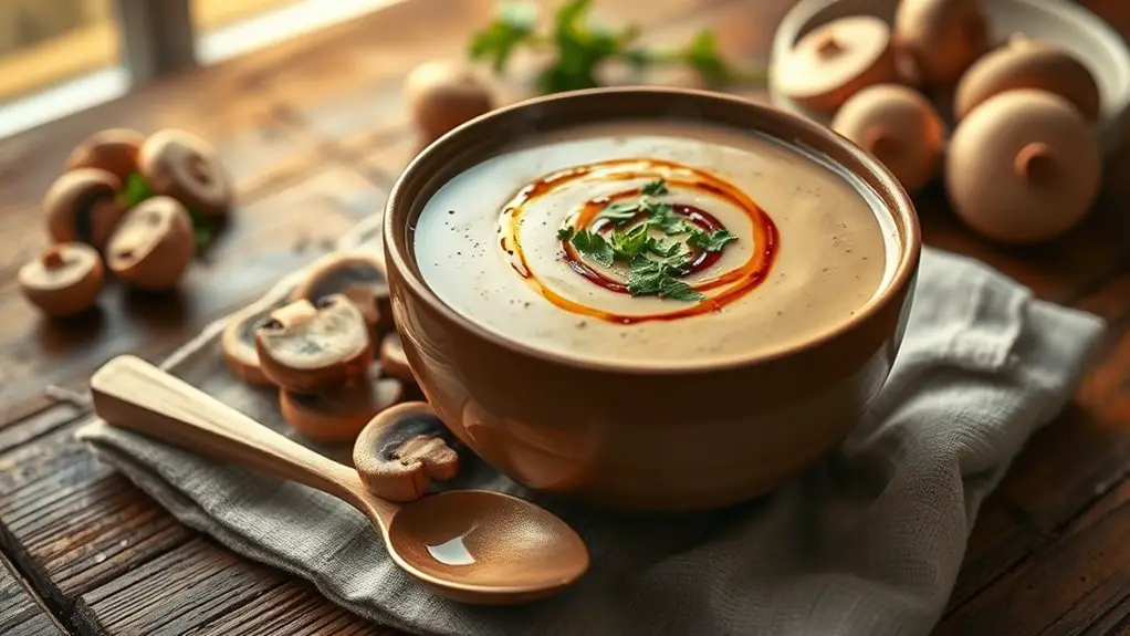 savory boston mushroom soup