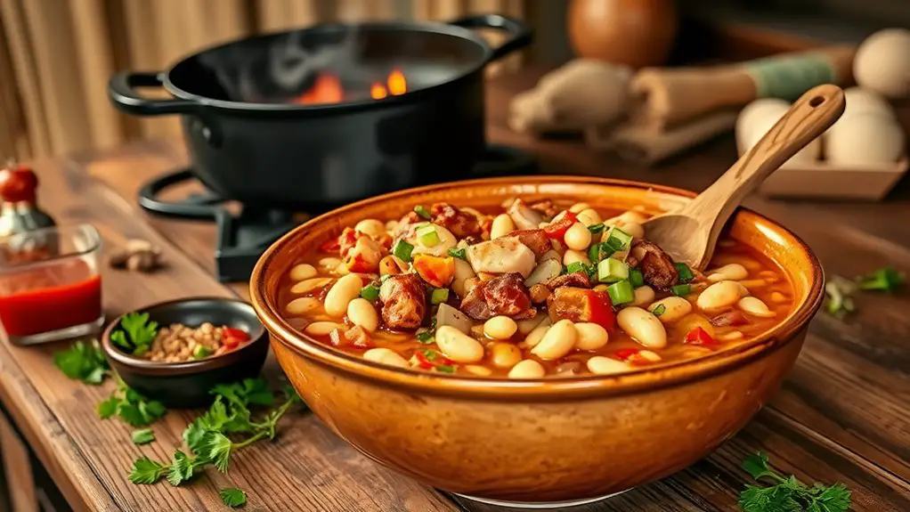 savory cajun bean stew