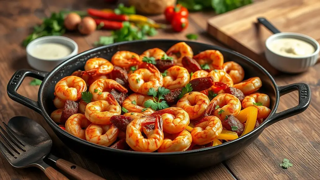 savory cajun shrimp dish