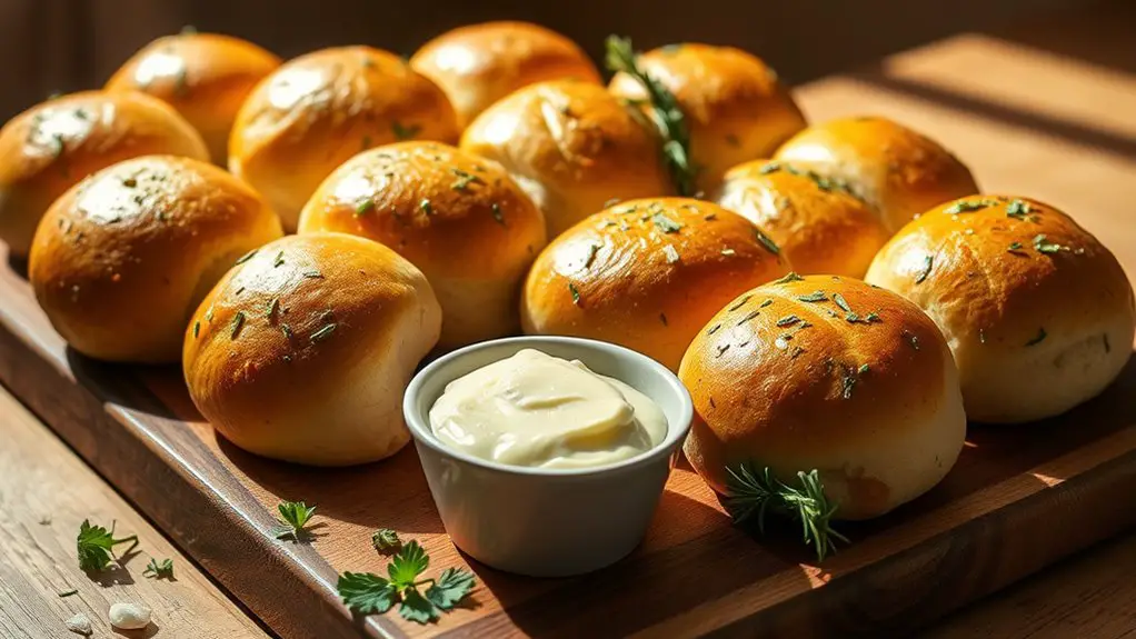 savory garlic herb rolls