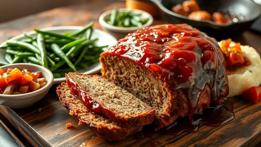 savory glazed meatloaf dish