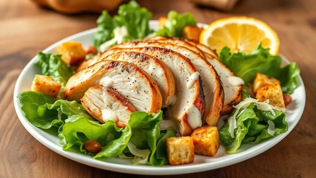 savory grilled chicken salad