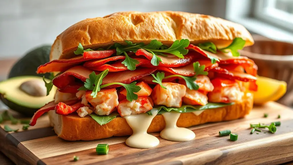 savory lobster bacon delight