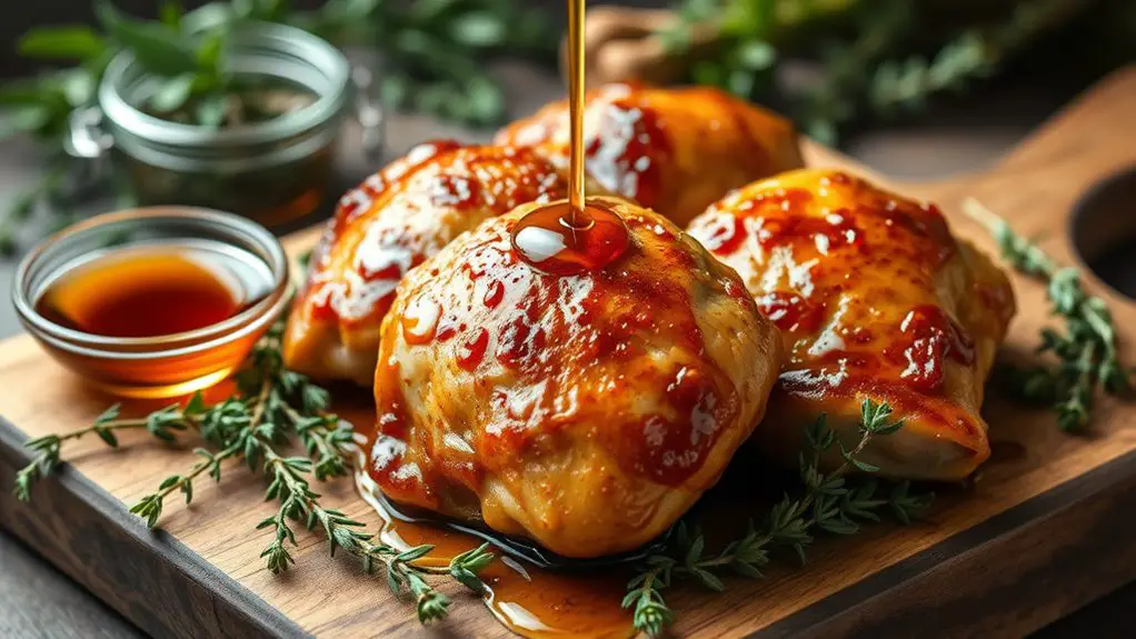 savory maple thyme chicken thighs