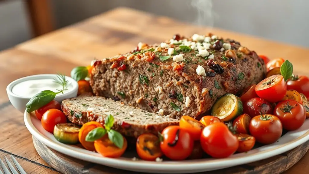 savory mediterranean meatloaf recipe