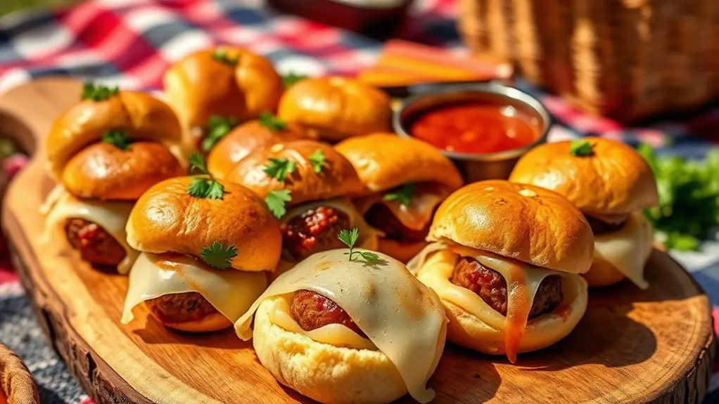 savory mini meatball sliders