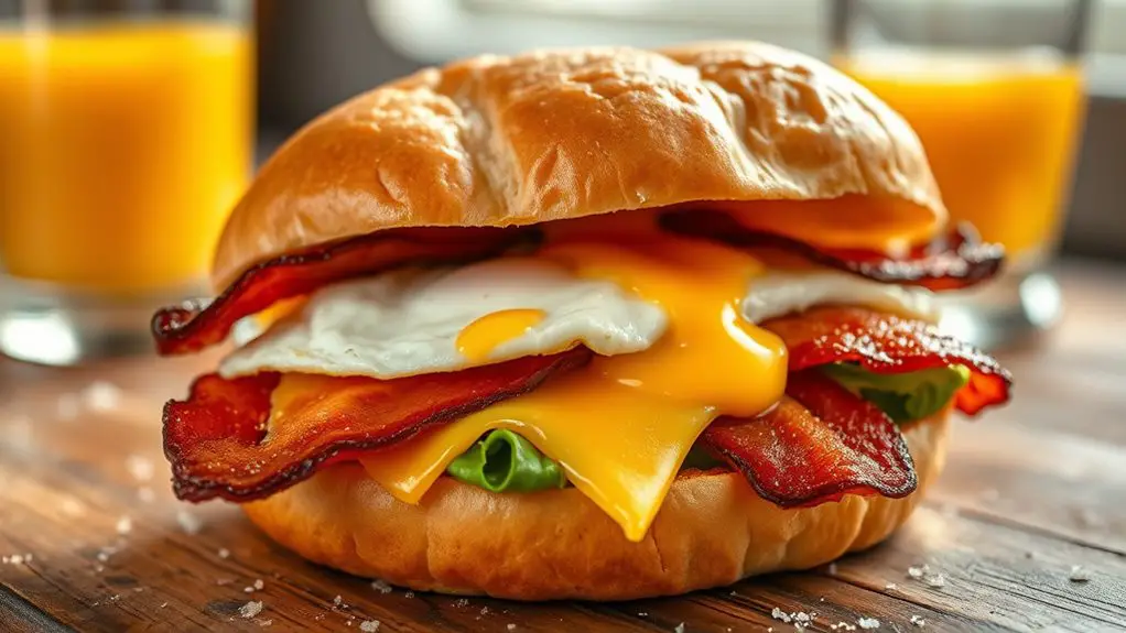 savory morning delight sandwich