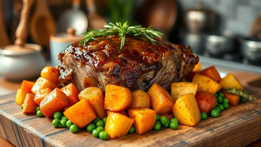 savory pot roast dinner