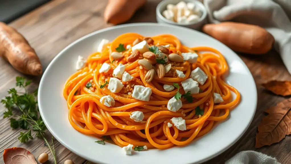 savory sweet potato pasta