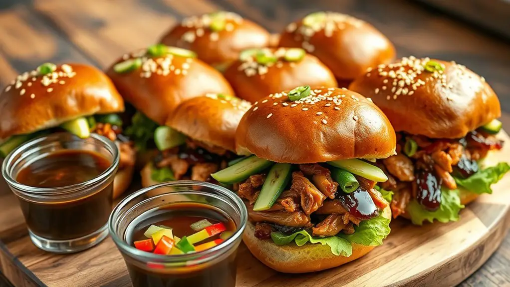 savory teriyaki chicken sliders