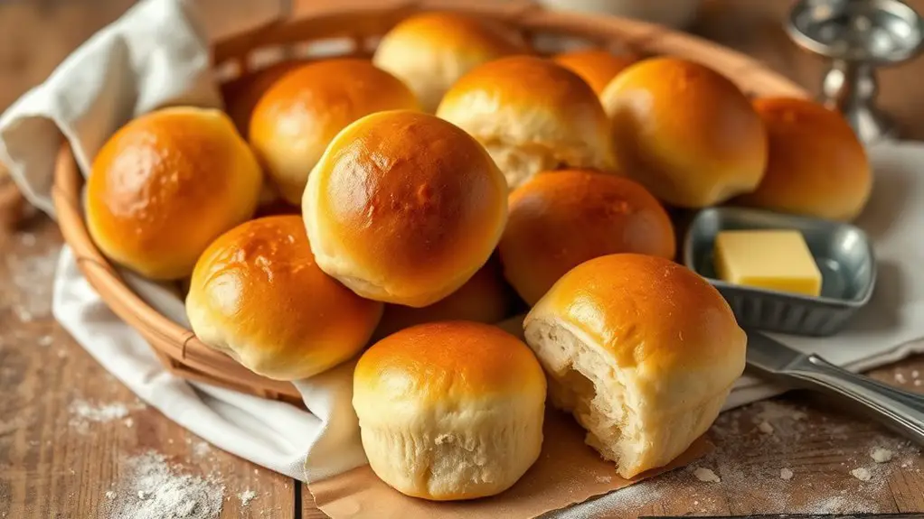 soft fluffy homemade rolls