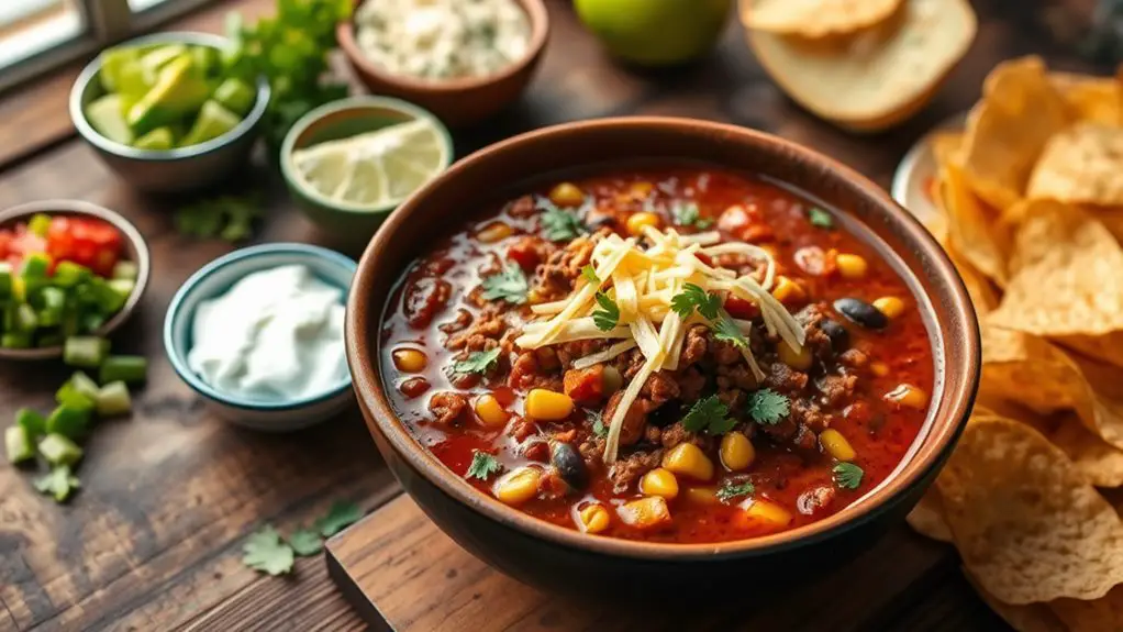 spicy beef taco chili