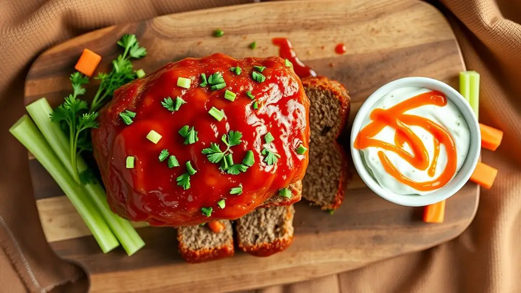 spicy buffalo meatloaf recipe