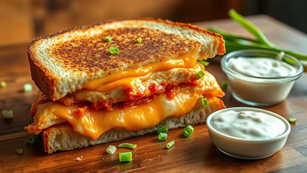 spicy chicken melt sandwich