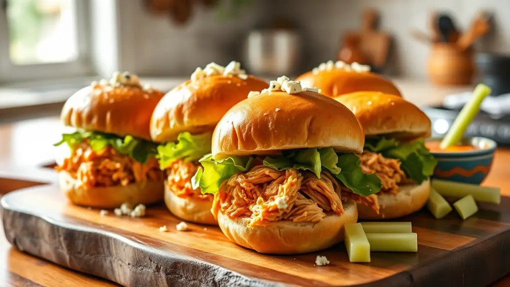 spicy chicken mini sandwiches