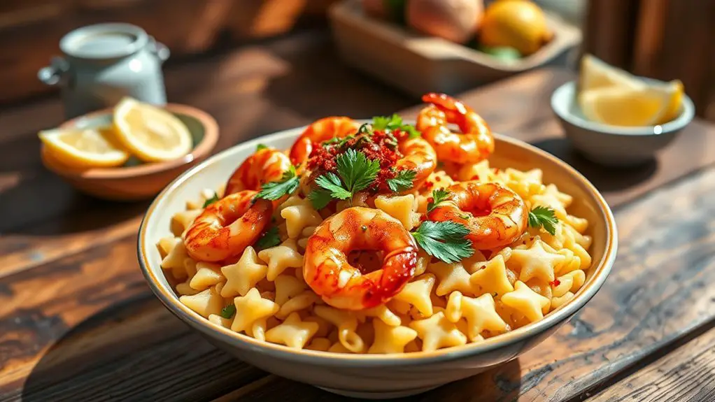 spicy shrimp pasta dish