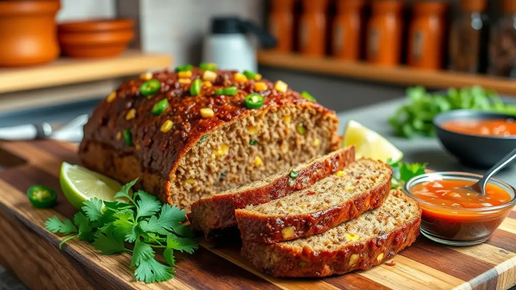 spicy southwestern meatloaf dish