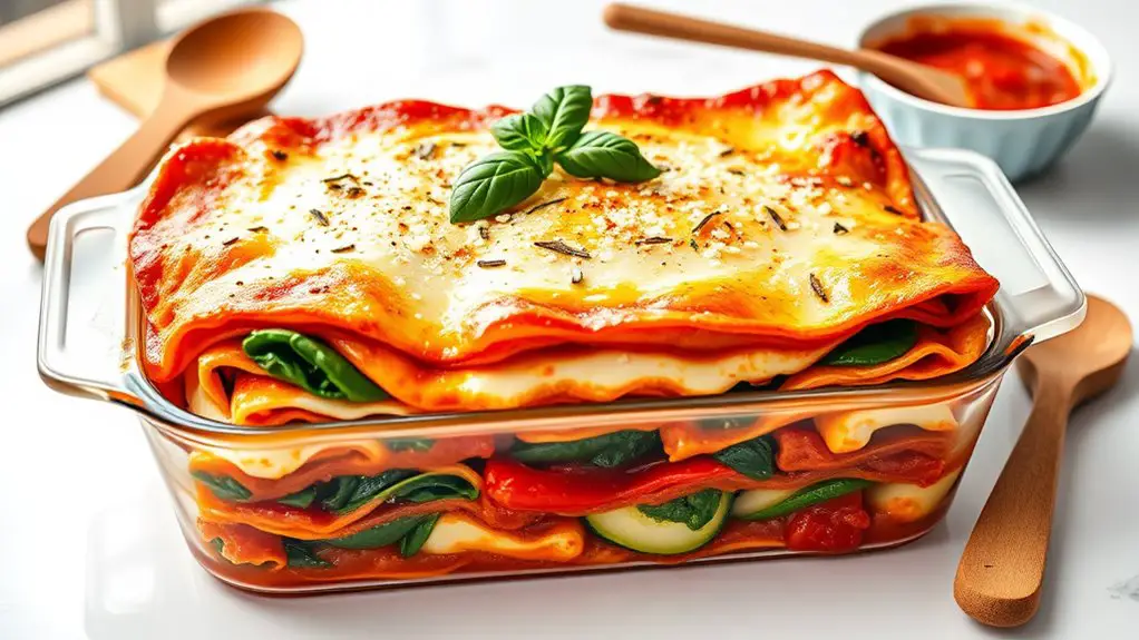 spinach vegetable lasagna recipe