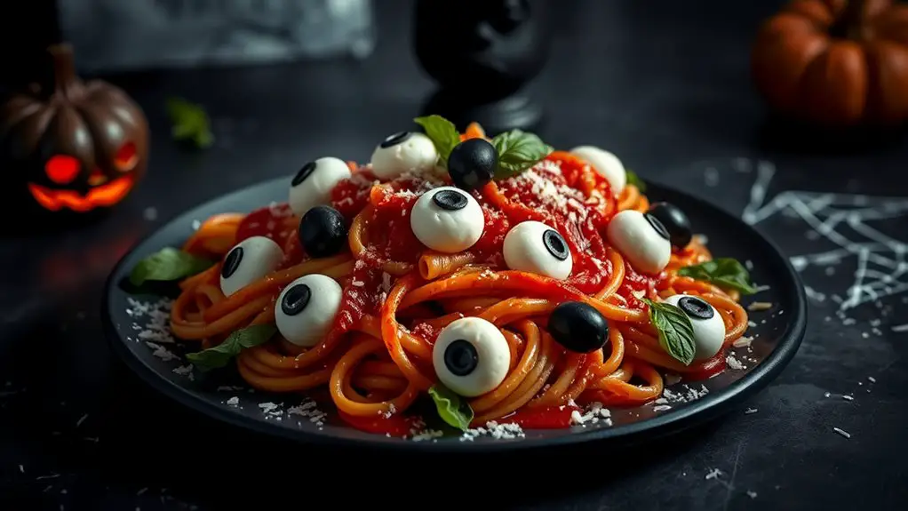 spooky halloween themed dish