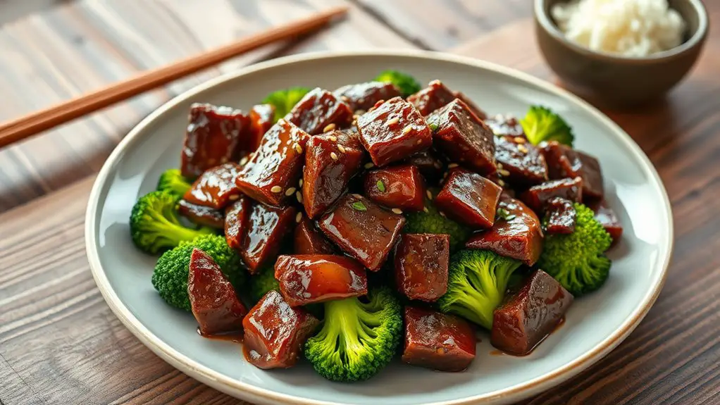 stir fried beef and broccoli